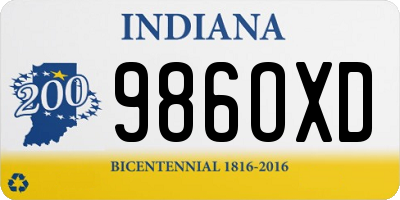 IN license plate 986OXD