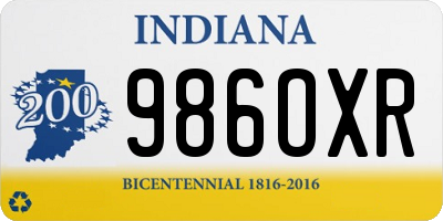 IN license plate 986OXR