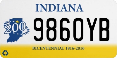 IN license plate 986OYB