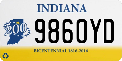 IN license plate 986OYD