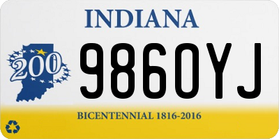 IN license plate 986OYJ