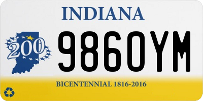 IN license plate 986OYM