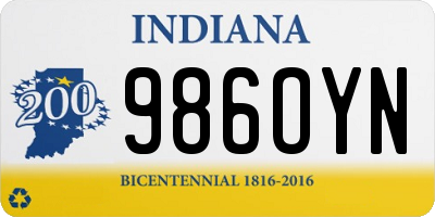 IN license plate 986OYN