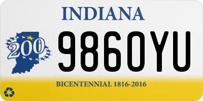 IN license plate 986OYU