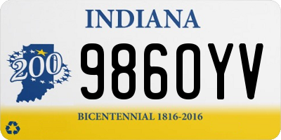 IN license plate 986OYV