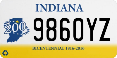 IN license plate 986OYZ