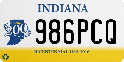 IN license plate 986PCQ