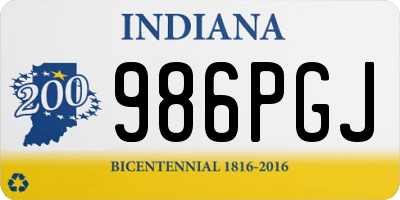 IN license plate 986PGJ