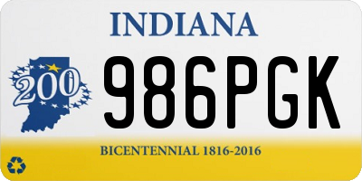 IN license plate 986PGK