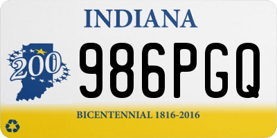 IN license plate 986PGQ