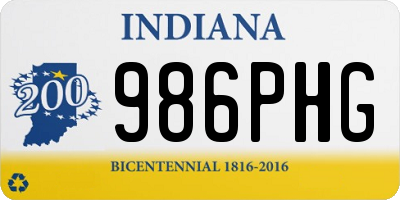 IN license plate 986PHG