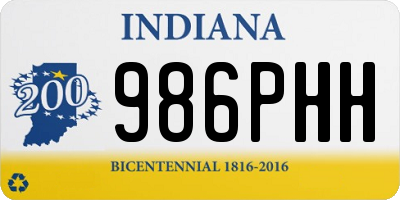 IN license plate 986PHH