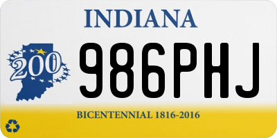 IN license plate 986PHJ