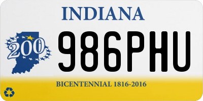 IN license plate 986PHU