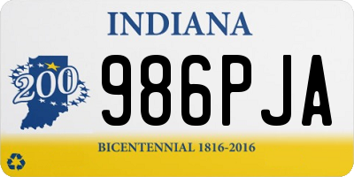 IN license plate 986PJA