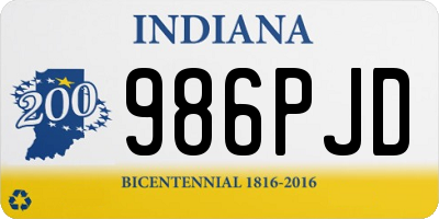 IN license plate 986PJD