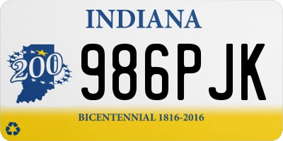 IN license plate 986PJK