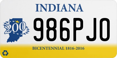 IN license plate 986PJO
