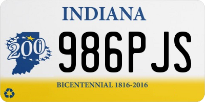 IN license plate 986PJS