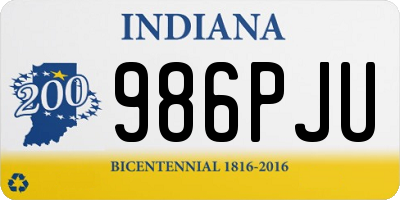 IN license plate 986PJU