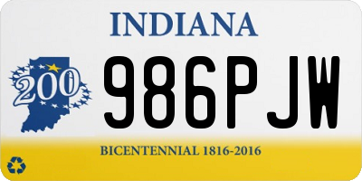 IN license plate 986PJW