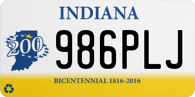 IN license plate 986PLJ