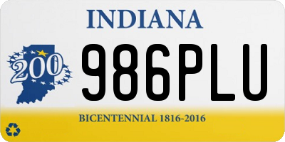 IN license plate 986PLU