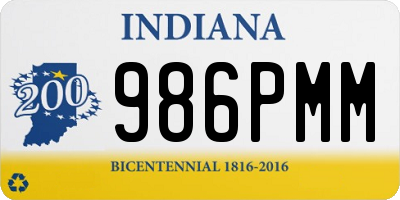 IN license plate 986PMM