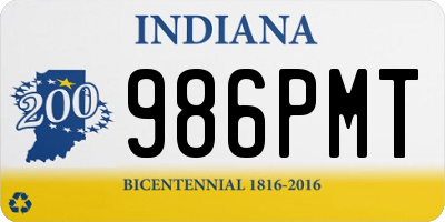 IN license plate 986PMT