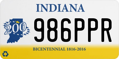 IN license plate 986PPR