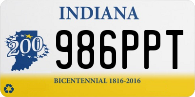 IN license plate 986PPT