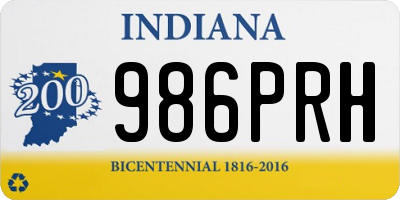IN license plate 986PRH