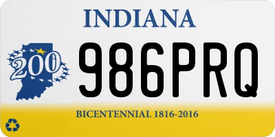 IN license plate 986PRQ