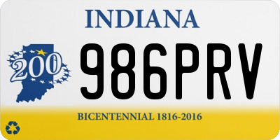 IN license plate 986PRV