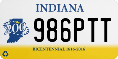 IN license plate 986PTT