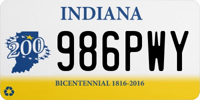 IN license plate 986PWY