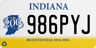 IN license plate 986PYJ