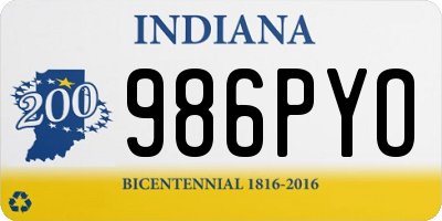 IN license plate 986PYO