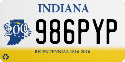 IN license plate 986PYP