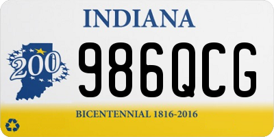 IN license plate 986QCG