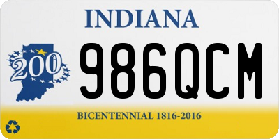 IN license plate 986QCM