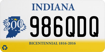 IN license plate 986QDQ