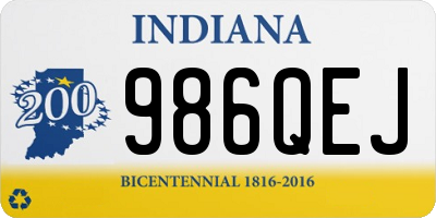 IN license plate 986QEJ