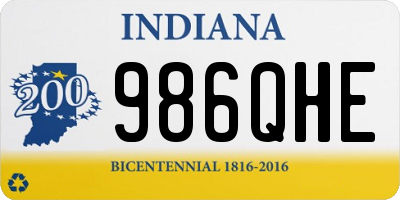 IN license plate 986QHE