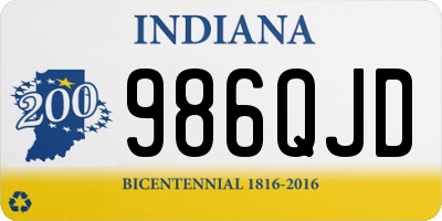 IN license plate 986QJD