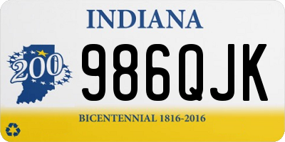 IN license plate 986QJK