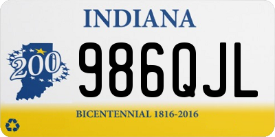 IN license plate 986QJL