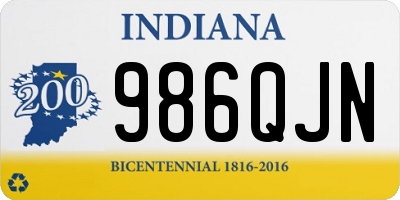 IN license plate 986QJN