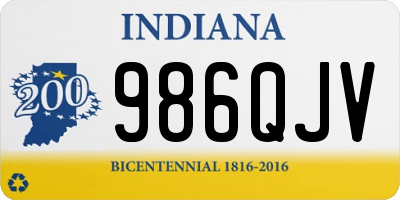 IN license plate 986QJV