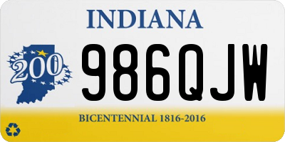 IN license plate 986QJW